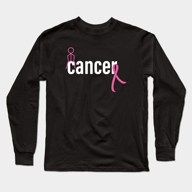 Screw Breast Cancer Long Sleeve T-Shirt by amalya